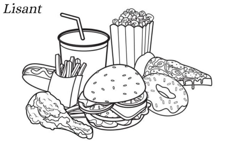 coloriage kawaii nourriture